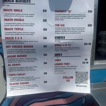 Boogie Chicks - Menu - Food Trucks Near Me - Mobile, Alabama