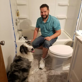 Floor to Ceiling Renovations - Owner of the company Mike with his assistant! - General Contractors Near Me Floor to Ceiling Renovations - Owner of the company Mike with his assistant! - General Contractors Near Me