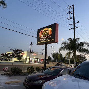 Prime Burger - Sign outside - Burgers Near Me - Whittier, California Prime Burger - Sign outside - Burgers Near Me - Whittier, California