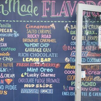 Ice and Cream Creamery - Menu board - Ice Cream & Frozen Yogurt Near Me - St. Pete Beach, Florida