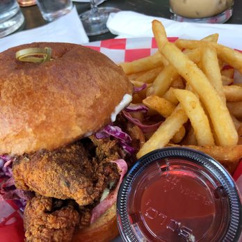 The Bedford - Pickleback Fried Chicken Sandwich - New American Near Me - Brooklyn, New York The Bedford - Pickleback Fried Chicken Sandwich - New American Near Me - Brooklyn, New York