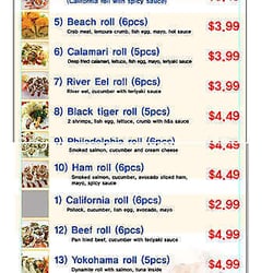 Wako Sushi Cafe - Sushi specials menu. Credit: Winterpeg on Urbanspoon.
