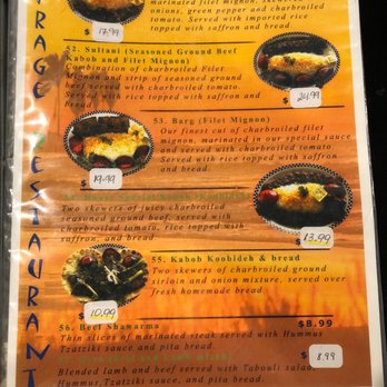 Mirage Restaurant - Menu - Middle Eastern Near Me - Clearwater, Florida