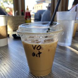 Cool River - Vanilla orange iced latte with oat milk