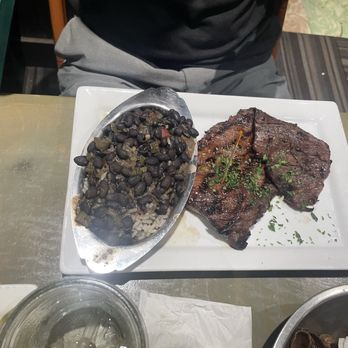 Sal's Ballyhoo's - Churasco Steak with rice and beans. - Seafood Near Me - Key Largo, Florida