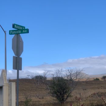 Hele-On Bus - 6/11/2021:  Hele-On Bus' Bus Stop is adjacent to Waikoloa Highlands Center via Paniolo Avenue & Waikoloa Road. - Public Transportation Near Me - Hilo, Hawaii