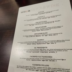 Cocktail Menu