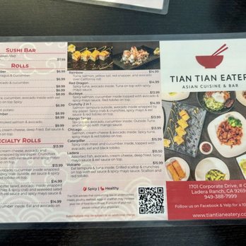 Tian Tian Eatery - Menu - Chinese Near Me - Ladera Ranch, California