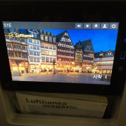 Lufthansa - Television monitors at each seat