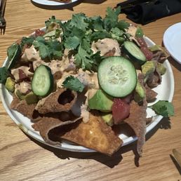 Tuna wonton skin appetizer was good. Tuna wonton skin appetizer was good.