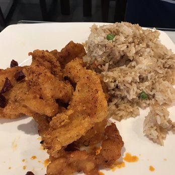Frying Fish - Fried fish with fried rice - Szechuan Near Me - Bellevue, Washington