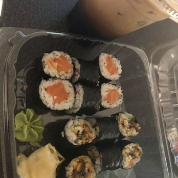 Tup Tim Thai Restaurant - Ordered the Salmon, and Eel rolls for take out along with the Thai Iced Coffee. - Thai Near Me - Gainesville, Florida Tup Tim Thai Restaurant - Ordered the Salmon, and Eel rolls for take out along with the Thai Iced Coffee. - Thai Near Me - Gainesville, Florida