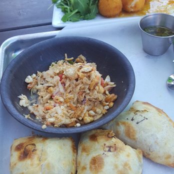 La Masa Empanada Bar - Carnitas, black bean & chorizo, and Wisco corn empanadas along with the jicama slaw. - Empanadas Near Me - Milwaukee, Wisconsin