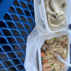 Golden Phoenix - Combo fried rice and potstickers