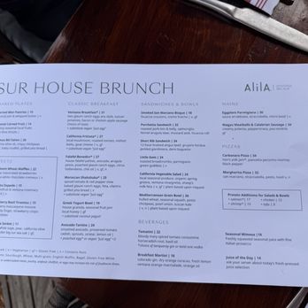 The Sur House - Brunch Menu - New American Near Me - Big Sur, California