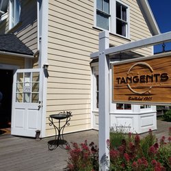 Tangents - Out front in the sun with a latte.