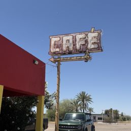 Outside sign. I thought it looked cool and old fashion. Outside sign. I thought it looked cool and old fashion.