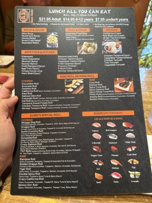 Menu photo 8 Sumo Sushi Houston, TX