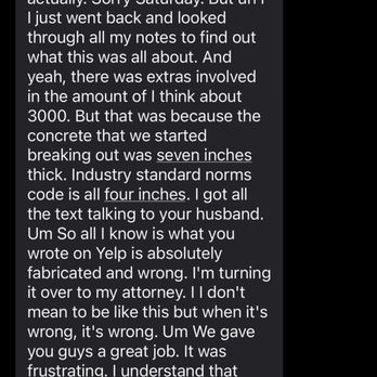 Taber Builders - This is the voicemail that we got today, May 6, 2023 after we posted a review with Tom threatening to go to an attorney. - General Contractors Near Me - Batavia, Illinois