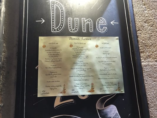 Menu photo 2 Dune Tapería Barcelona, B Menu photo 2 Dune Tapería Barcelona, B