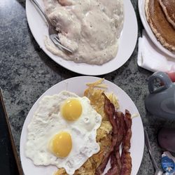 The Restaurant KC - Biscuits and Gravy (Full Order 2 Biscuits); make it a meal