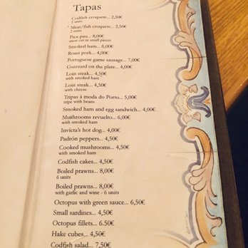 Caldeireiros - Tapas Menu - Bars Near Me - Porto, 13