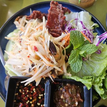Fuzion Five - Papaya salad w/ beef jerky - Vietnamese Near Me - Palm Springs, California Fuzion Five - Papaya salad w/ beef jerky - Vietnamese Near Me - Palm Springs, California