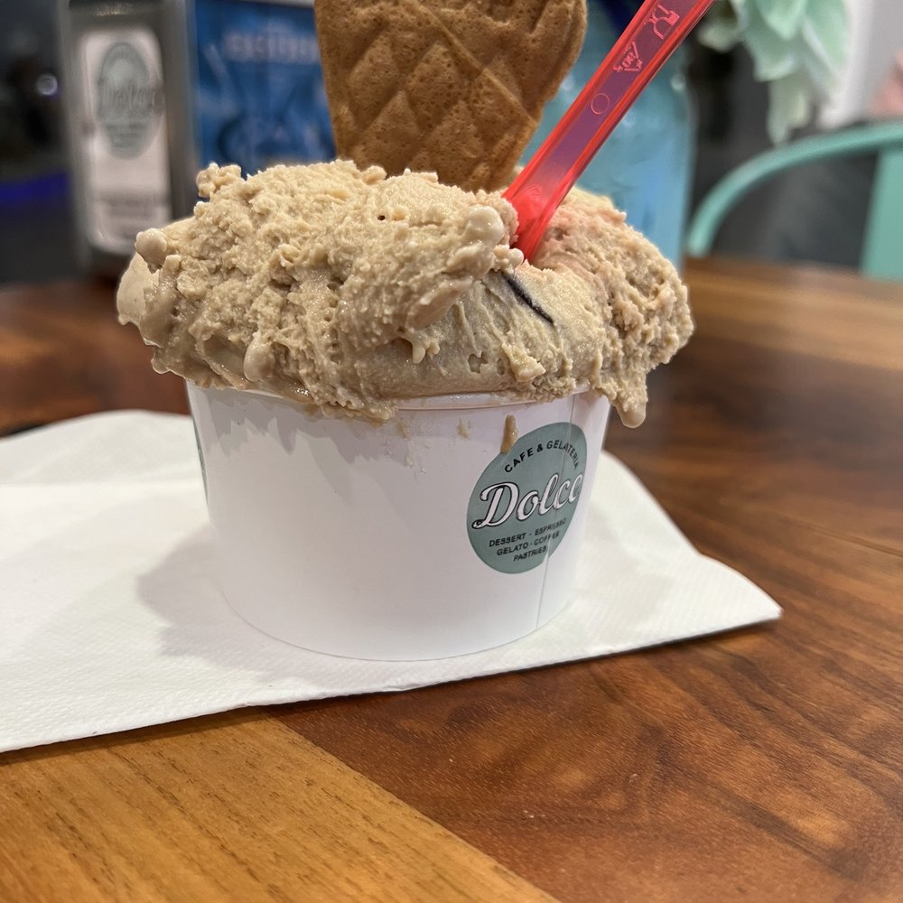 Biscotti, hazelnut and pistachio- Babbi is a well known ice cream company in Italy. The cookie was a nice touch. Biscotti, hazelnut and pistachio- Babbi is a well known ice cream company in Italy. The cookie was a nice touch.