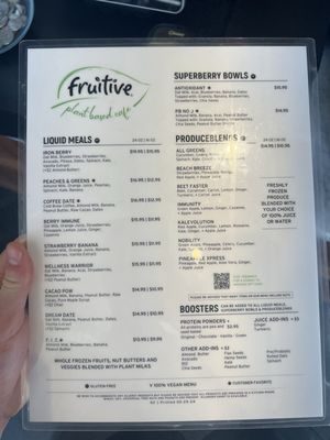 Menu photo 5 Fruitive - Healthy Food & Smoothies Washington, DC, DC