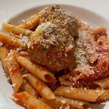 Riva - Pasta pomodoro with added meatballs - Italian Near Me - Gananoque, Ontario