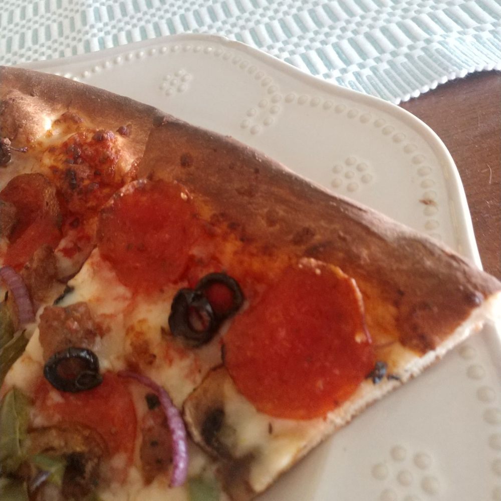 Your Pizza Stop - Paper thin tasteless hard crust. Barely any toppings. $22 for this rip off pizza! - Pizza Near Me - Menifee, California Your Pizza Stop - Paper thin tasteless hard crust. Barely any toppings. $22 for this rip off pizza! - Pizza Near Me - Menifee, California