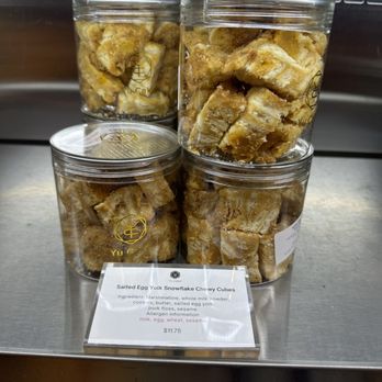 Yu Cake - Salted egg yolk snowflake chewy cubes - Bakeries Near Me - Costa Mesa, California Yu Cake - Salted egg yolk snowflake chewy cubes - Bakeries Near Me - Costa Mesa, California