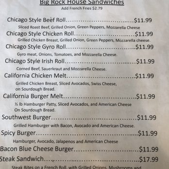 Big Rock Cafe - Lunch Specials Menu - Breakfast & Brunch Near Me - Big Rock, Illinois Big Rock Cafe - Lunch Specials Menu - Breakfast & Brunch Near Me - Big Rock, Illinois