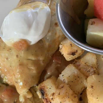 First Watch - Chicken and chorizo in a cooked tortilla (tastes like a fat crepe) - super delicious and flavorful. - Breakfast & Brunch Near Me - Scottsdale, Arizona