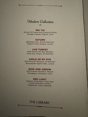 Menu photo 2 The Library Las Vegas, NV Menu photo 2 The Library Las Vegas, NV