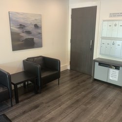 Purolator - Where I waited in front of the door.