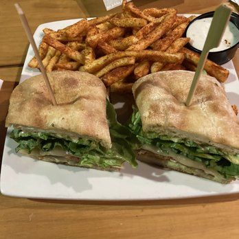 Harry's Bar & Grill - Sriracha Fried Chicken Sandwich and Staff Fries. - Bars Near Me - Brighton, Massachusetts Harry's Bar & Grill - Sriracha Fried Chicken Sandwich and Staff Fries. - Bars Near Me - Brighton, Massachusetts
