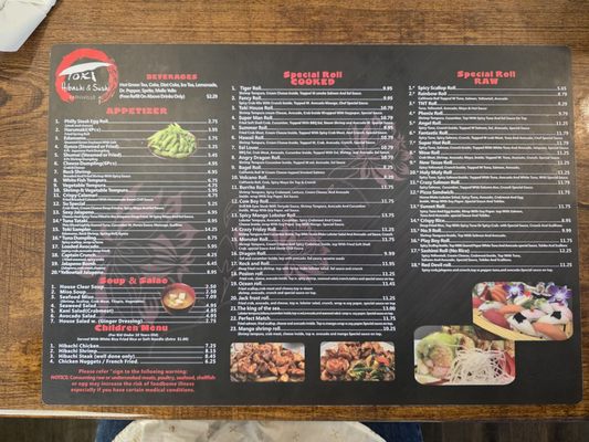 Menu photo 3 Toki Sushi Steak House Rainsville, AL Menu photo 3 Toki Sushi Steak House Rainsville, AL