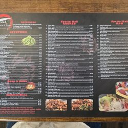 Toki Sushi Steak House - Menu