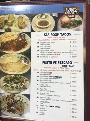 Menu photo 2 Puerto Vallarta Grill El Paso, TX Menu photo 2 Puerto Vallarta Grill El Paso, TX