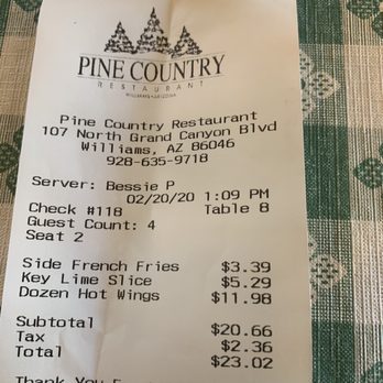 Pine Country Restaurant - Breakfast & Brunch Near Me - Williams, Arizona Pine Country Restaurant - Breakfast & Brunch Near Me - Williams, Arizona