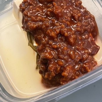 Perilla LA - Meiji Tofu with Gochujang Meat Sauce - Korean Near Me - Los Angeles, California Perilla LA - Meiji Tofu with Gochujang Meat Sauce - Korean Near Me - Los Angeles, California