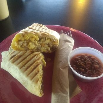 Drunken Monkey Coffee Bar - Hash wrap, it was giant! - Coffee & Tea Near Me - Orlando, Florida