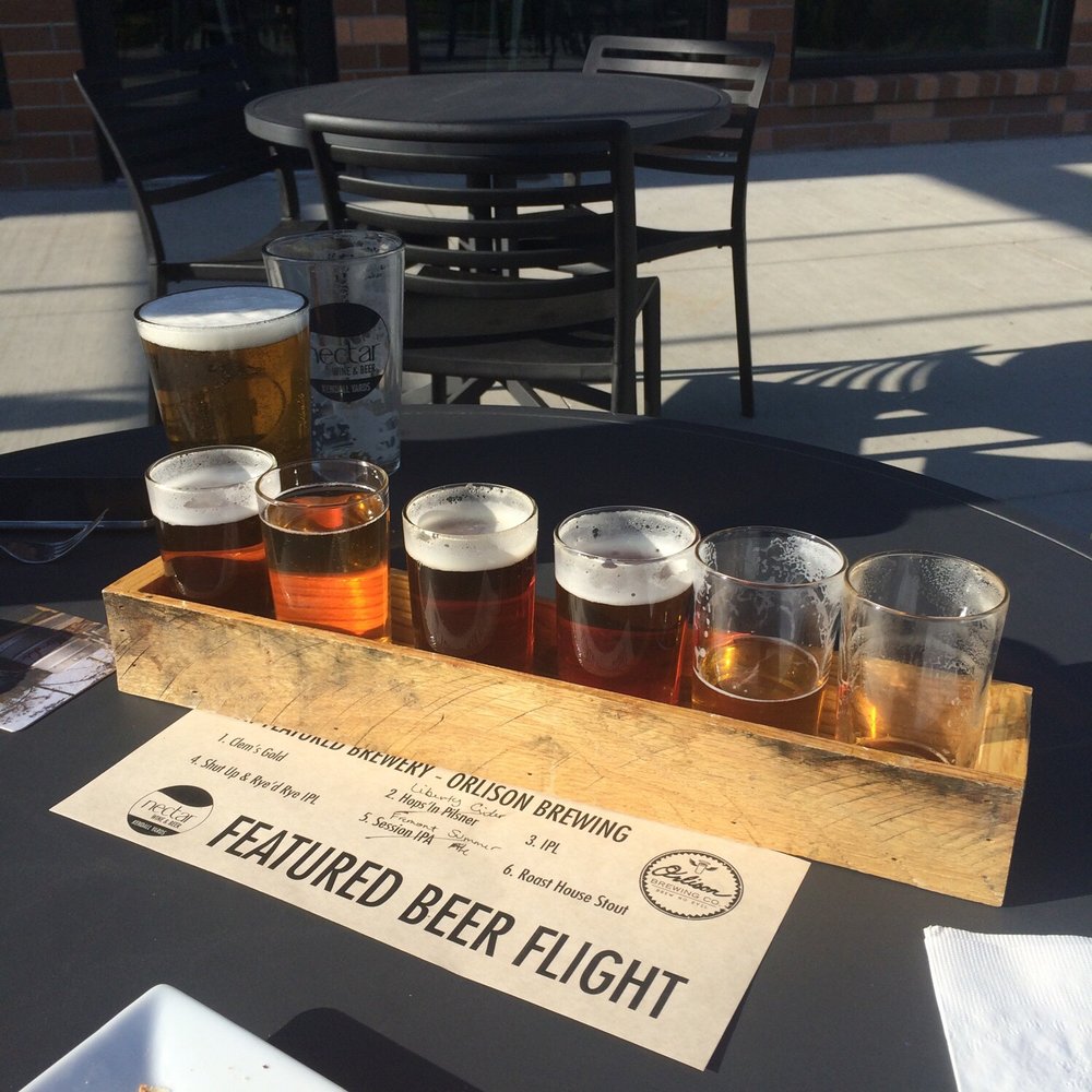 Nectar Wine And Beer - Orlison beer flight. - Wine Bars Near Me - Spokane, Washington Nectar Wine And Beer - Orlison beer flight. - Wine Bars Near Me - Spokane, Washington