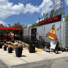 An amazing chicken sandwich spot housed in a cool old train car! An amazing chicken sandwich spot housed in a cool old train car!