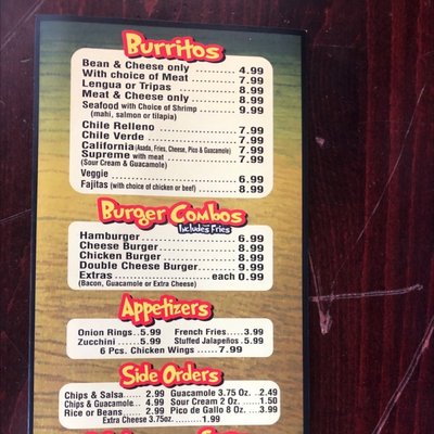 Menu photo 1 Roman's Mexican Restaurant Laguna Hills, CA