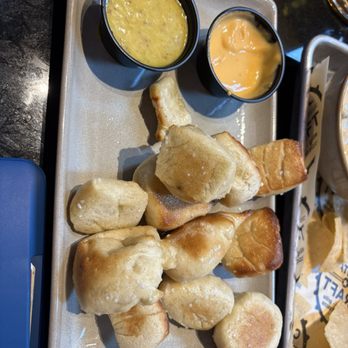 Capital Craft - Gotta get the pretzel bites with cheese and mustard sauce - Pizza Near Me - Green Brook, New Jersey
