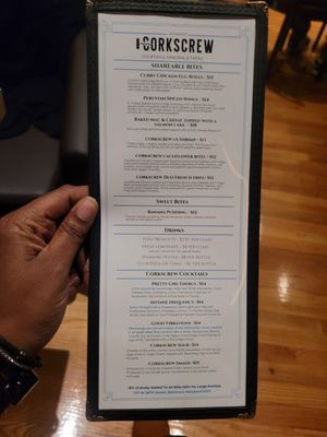 Menu photo 6 Corkscrew Baltimore, MD