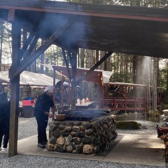 Gold Creek Salmon Bake - Where they cook the salmon looked amazing - American Near Me - Juneau, Alaska