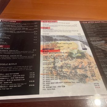 Five Spice Vietnamese - So many yummy options! - Vietnamese Near Me - Homestead, Florida Five Spice Vietnamese - So many yummy options! - Vietnamese Near Me - Homestead, Florida